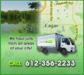 Junk Eco provides Eagan junk removal, hauling, disposal, and recycling.