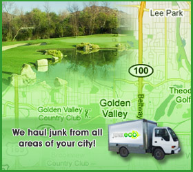 Junk Eco provides Golden Valley junk removal, hauling, disposal, and recycling.