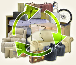 Junk Eco works hard to recycle customers' junk, and avoid landfills. We accept nearly all junk, and can be be available same day in most cases.